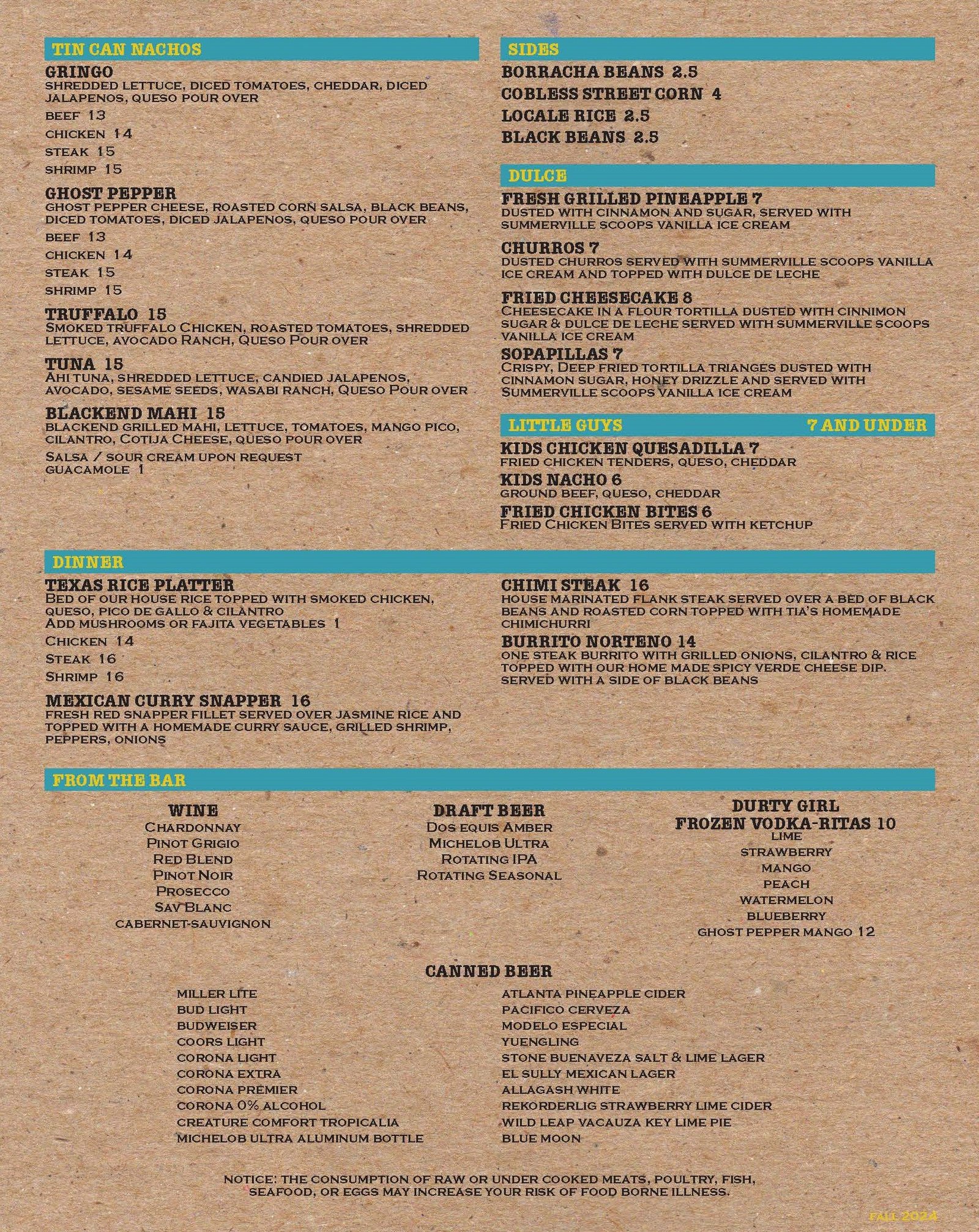 MENU PAGE 2